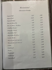 Menu du Klosterstüberl à Wasserburg am Inn