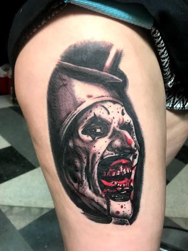 Find leo constellation tattoo ideas for your next unique tattoo in Kearney at Bread N Butter Tattoo