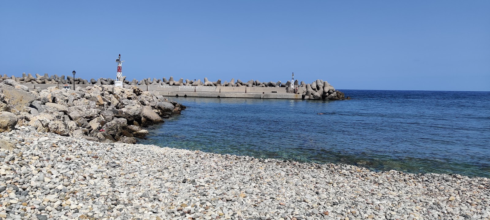 Photo of Milatos Port Beach with spacious bay