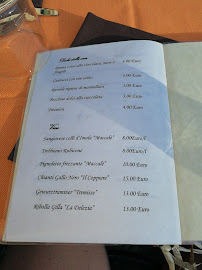 Menu / carte de Porancè à Camugnano