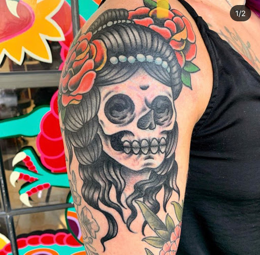 Explore tattoo ideas for women side, creative tattoo ideas in Temple, available at Lucky In Love Tattoo