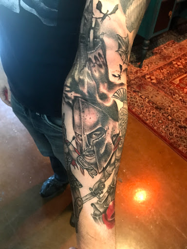 Explore charm tattoo ideas, creative tattoo ideas in Phoenix, available at The Snooty Fox Tattoo and piercing