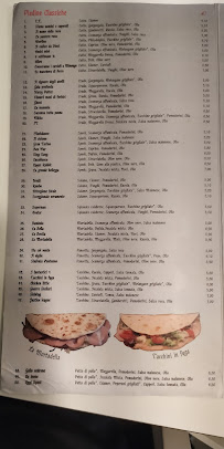 Piadine In Bianco E Nero à Turin menu