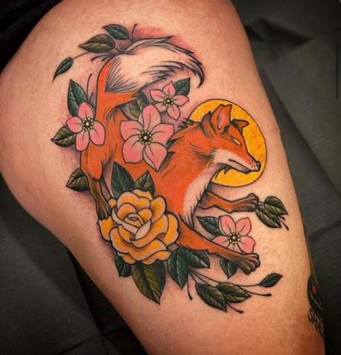Explore full moon tattoo ideas, creative tattoo ideas in Wappingers Falls, available at Graceland Tattoo