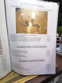 La Vecchia Mola à Rome menu