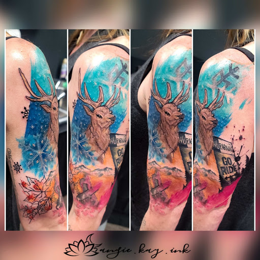 Explore tattoo ideas for lost brother, creative tattoo ideas in Casper, available at Luna & Lotus Amethyst Ink Angie Kay