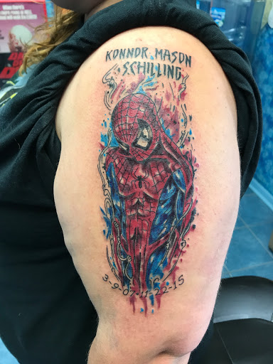 Explore cool full sleeve tattoo ideas, creative tattoo ideas in Aurora, available at Ronin Tattoo Studio INC