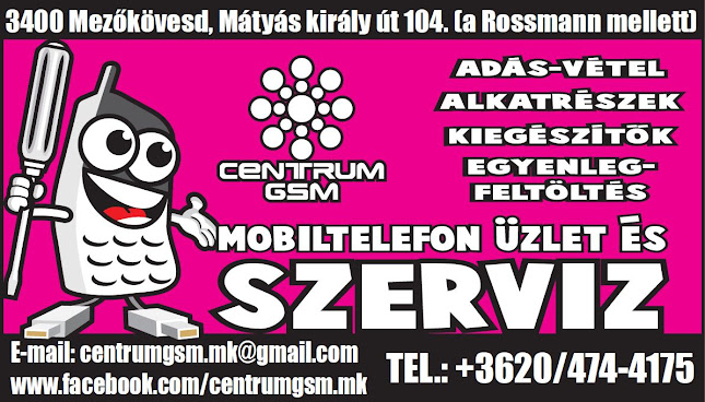 Értékelések erről a helyről: Centrum GSM Mobiltelefon Üzlet és Szerviz, Mezőkövesd - Mobiltelefon-szaküzlet