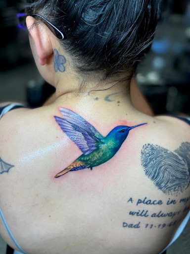 Explore memorial tattoo ideas for guys, creative tattoo ideas in Mesa, available at Next Wave Tattoos and Piercings 2