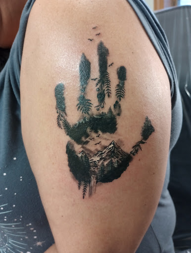 Explore dark fantasy tattoo ideas, creative tattoo ideas in Clintonville, available at Temple Ink Tattoo Shop