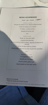 Menu du Quai 29 à Saint-Gilles-Croix-de-Vie