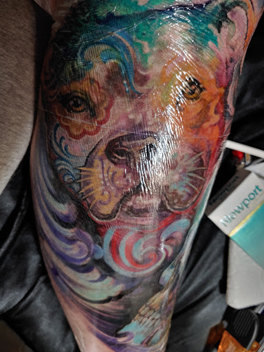 Explore god tattoo ideas for men, creative tattoo ideas in Nicholasville, available at Castle of Color