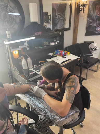 Explore dystopian tattoo ideas, creative tattoo ideas in Fort Wayne, available at Grade A Tattoos and Body Piercing