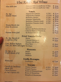 Trattoria Aquila Nera à Venice menu