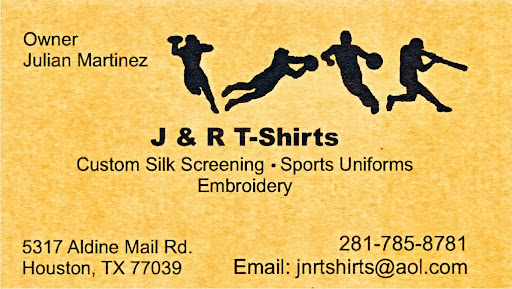 Custom T-shirt Store «J and R T-Shirts», reviews and photos, 5317 Aldine Mail Rte Rd, Houston, TX 77039, USA