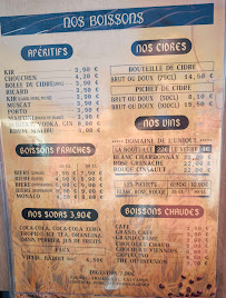 Menu du Crêperie au Blé Noir à Agde