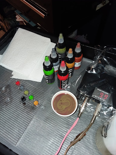 Explore pistol tattoo ideas, creative tattoo ideas in Midland, available at 1NK Tattoo Parlor