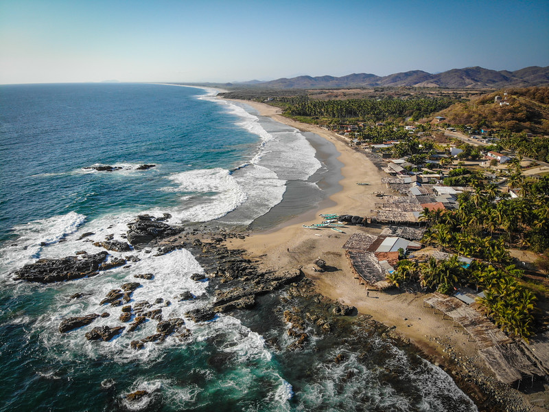Foto di Playa La Barrita e l'insediamento