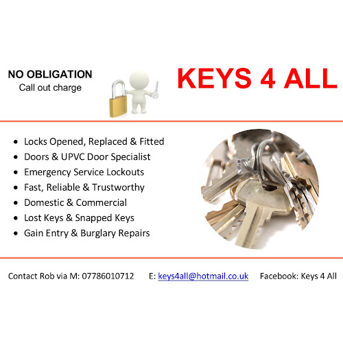 Reviews of Keys 4 All in Leicester - Locksmith
