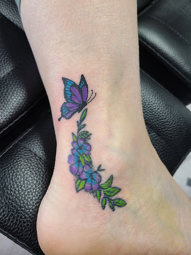 Explore military dog tag tattoo ideas, creative tattoo ideas in Pahrump, available at Social Suicide Tattoos