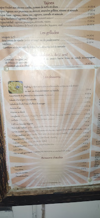 Restaurant marocain Au Soleil du Maroc à Sartrouville (le menu)