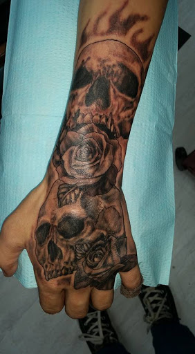 Explore chest cover up tattoo ideas, creative tattoo ideas in Nashville, available at Titan Tattoo