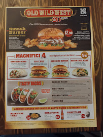 Restaurant de hamburgers Old Wild West à Sassuolo (la carte)