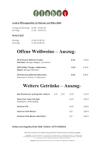 Restaurant Flohrs à Sommerhausen (le menu)