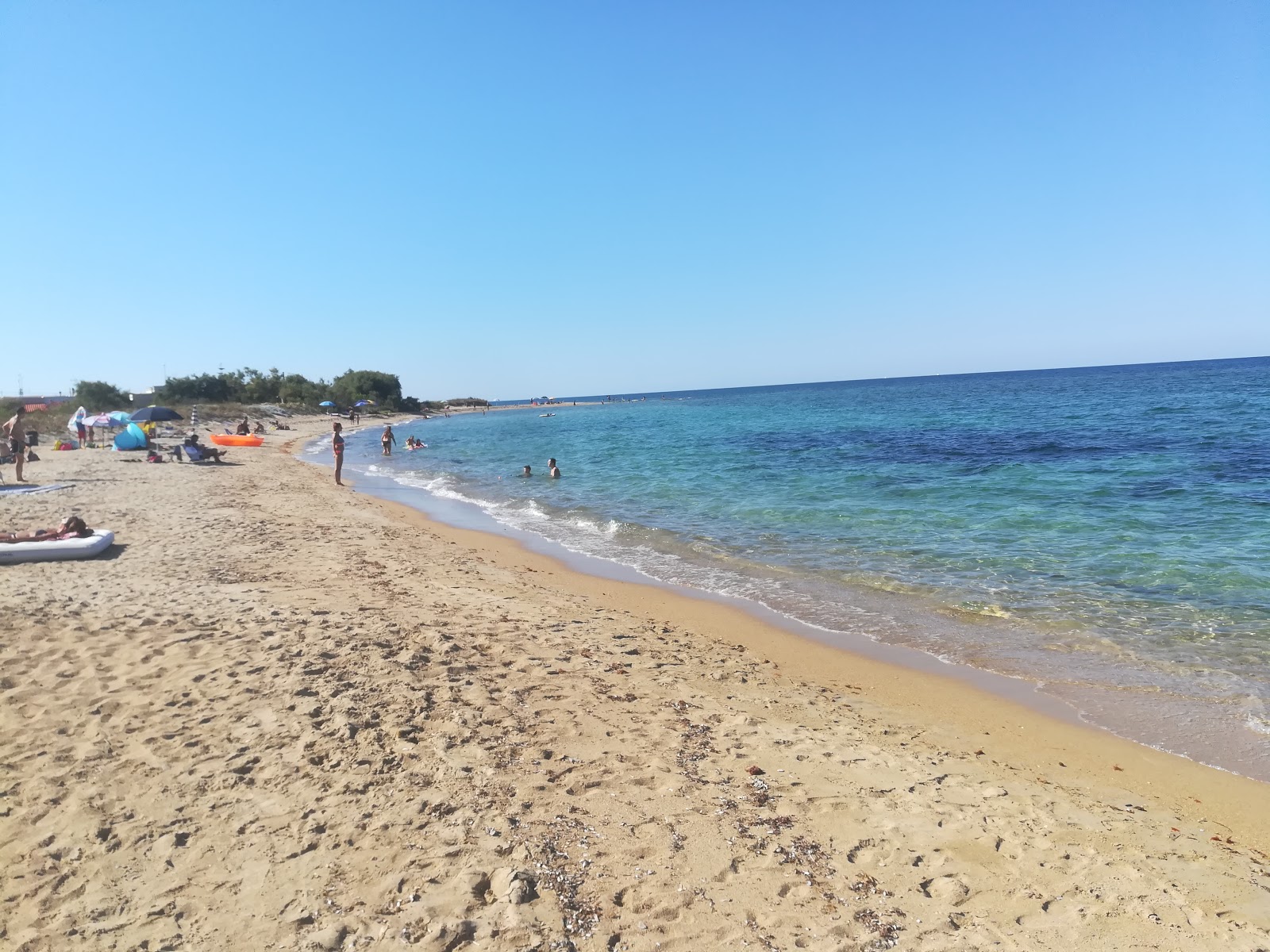 Foto di Chianca beach con parzialmente pulito livello di pulizia
