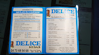 Menu / carte de Délice Kebab à Billom