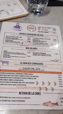 Ernest Restaurant à Rezé menu