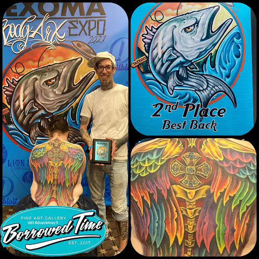 Explore cover up tattoo ideas shoulder, creative tattoo ideas in Mckinney, available at Borrowed Time Fine Art Gallery Tattoo Shop