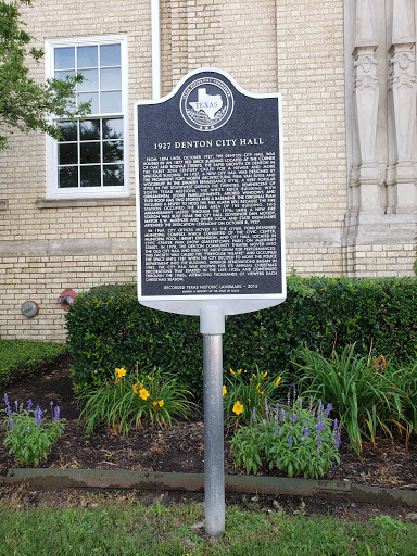 1927 Denton City Hall - Texas State Historical Marker