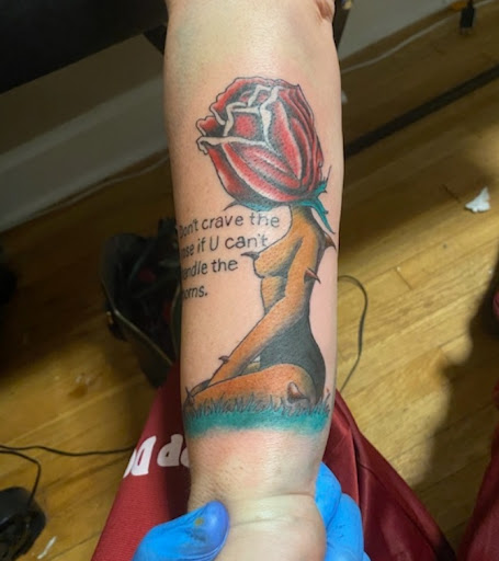 Explore chest tattoo ideas woman, creative tattoo ideas in Washington, available at Moore-Stone Ink