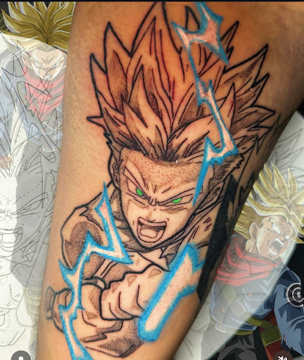 Explore surfing tattoo ideas, creative tattoo ideas in Houston, available at 333 Tattoo Studio HTX