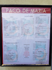 Paco de Maria à Strasbourg menu