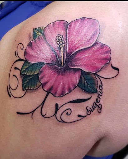 Explore chest and shoulder tattoo ideas, creative tattoo ideas in Leominster, available at Timeless Ink & Piercing Studio