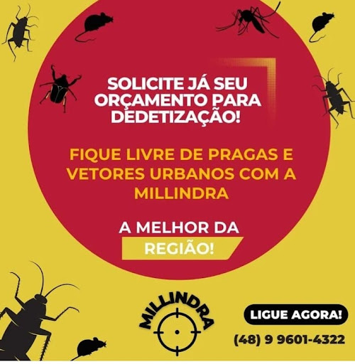 Logo da empresa - Millindra Dedetizadora