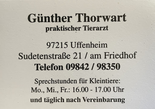 Günther Thorwart Tierarzt unter Uffenheim, 