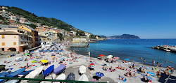 Foto von Bogliasco Beach und die siedlung