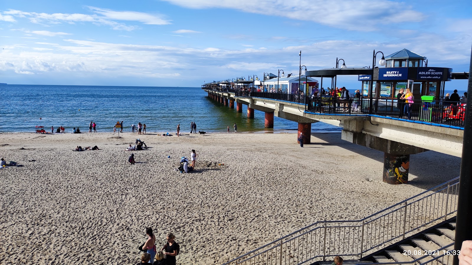 Fotografie cu Misdroy strand - locul popular printre cunoscătorii de relaxare