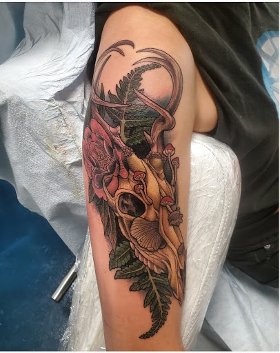Explore camino de santiago tattoo ideas, creative tattoo ideas in Buford, available at Inked Arts Tattoo Studio