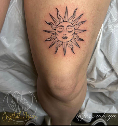 Explore skinny guys tattoo ideas, creative tattoo ideas in Bloomington, available at Crystal Moon Body Arts