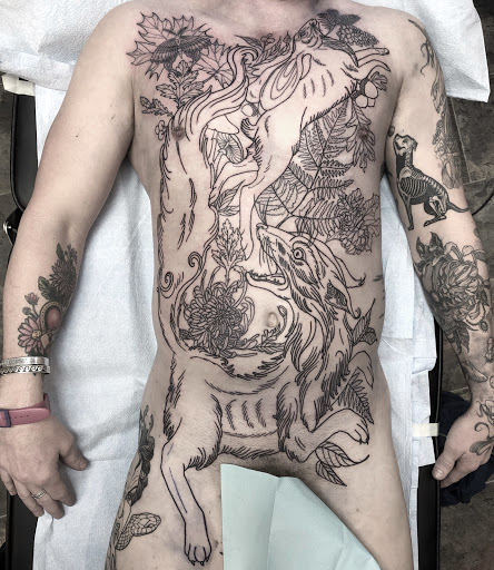 Explore neck tattoo ideas, creative tattoo ideas in Clarksburg, available at Art & Soul Studio Of Tattoo