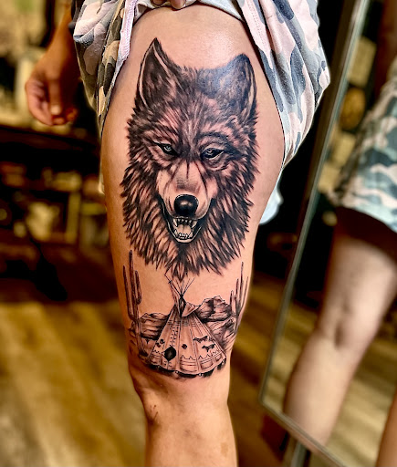 Explore hibiscus tattoo ideas, creative tattoo ideas in Ottumwa, available at Family Tradition TattoosPiercings