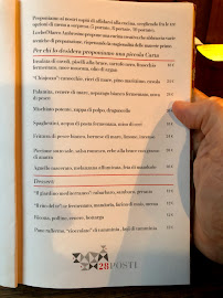 Menu / carte de 28 Posti à Milan