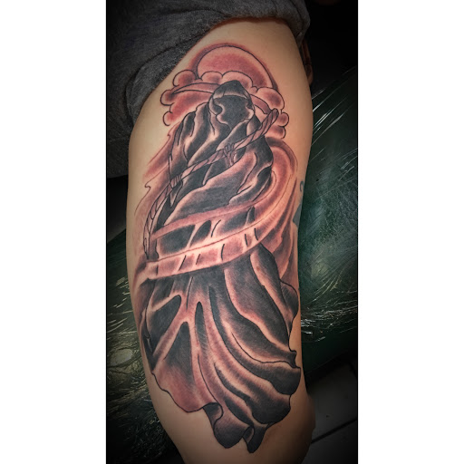 Explore arm tattoo placement ideas, creative tattoo ideas in San Jose, available at Blue Rose Tattoo