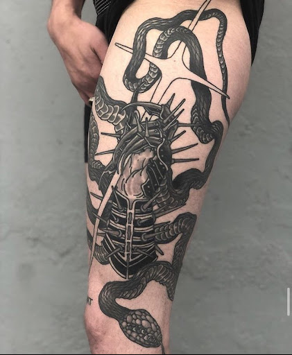 Explore irezumi tattoo ideas, creative tattoo ideas in Stevens Point, available at Black Rabbit Tattooing