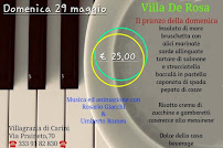 Villa de rosa di Rosario Giacchi à Carini menu