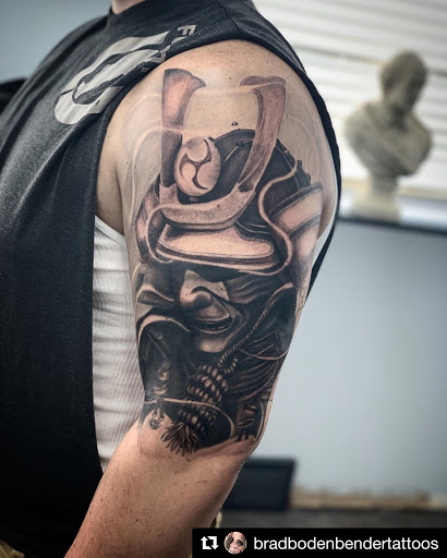 Explore leaf tattoo ideas, creative tattoo ideas in Bryan, available at The Blackest Crow Tattoo Studio